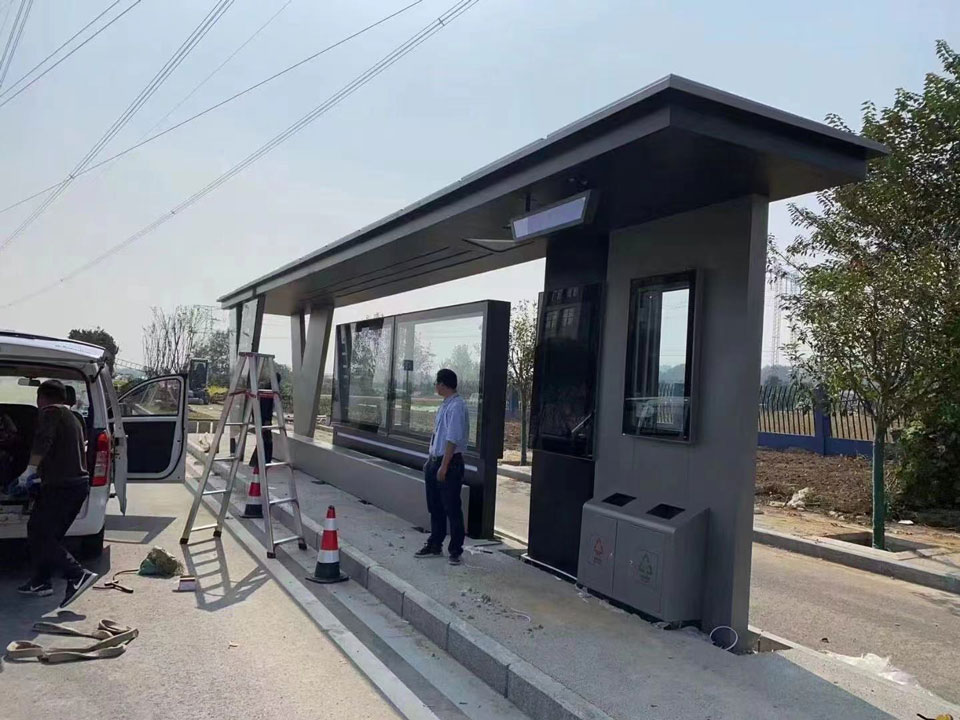 候車亭安裝圖 候車亭安裝圖
