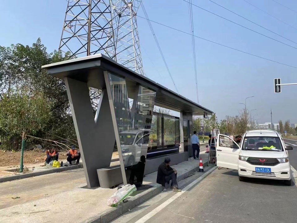 候車亭安裝圖 候車亭安裝圖