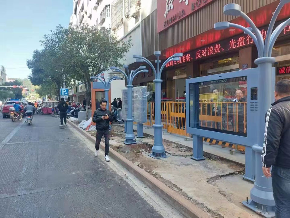 南平候車亭安裝圖 南平候車亭安裝圖