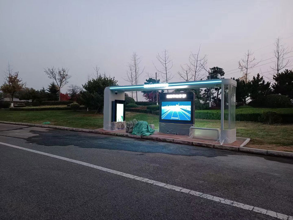 青島候車亭安裝圖 青島候車亭安裝圖